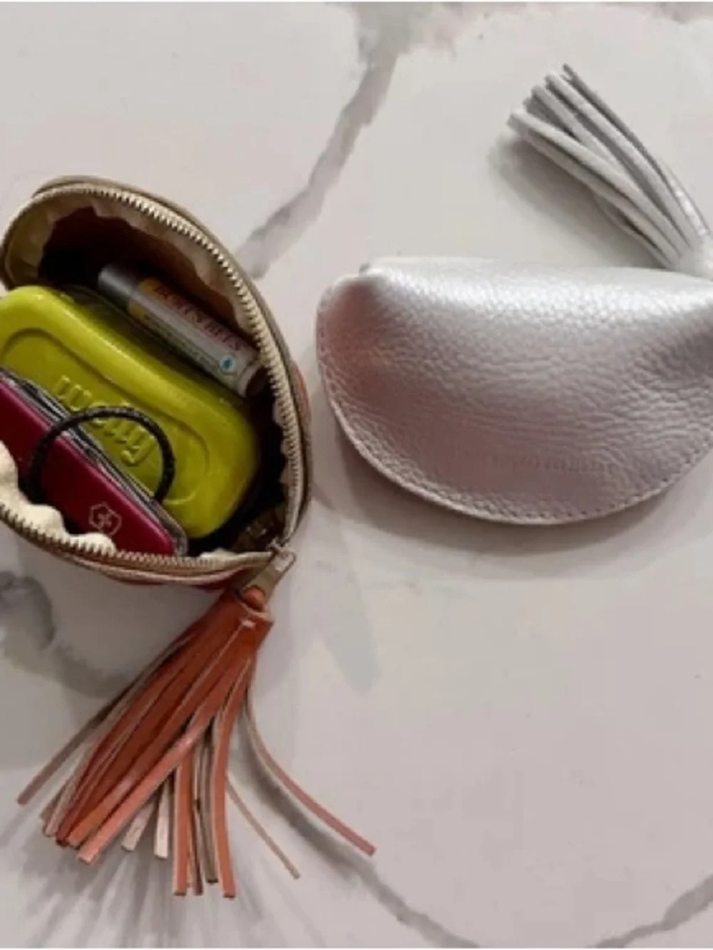Portland Leather Taco Tassel Pouch in Evergreen Leather